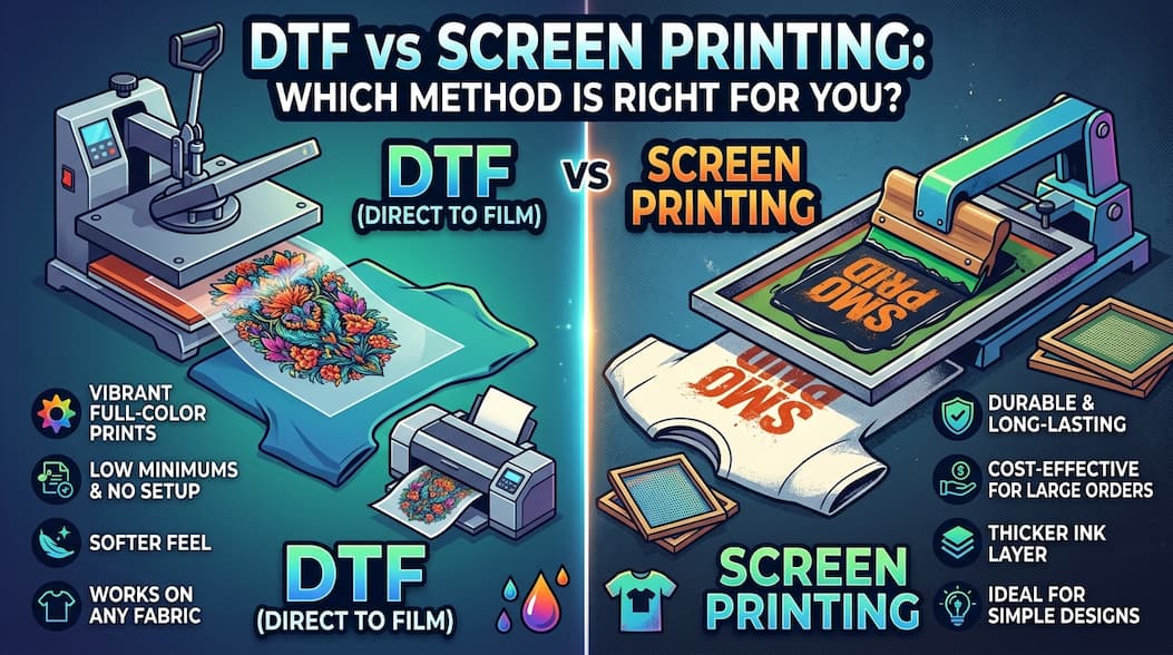 DTF vs Screen Printing: Which Method Is Right for You?