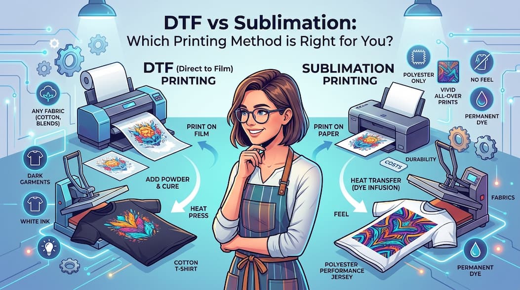 DTF vs Sublimation: Which Printing Method is Right for You?