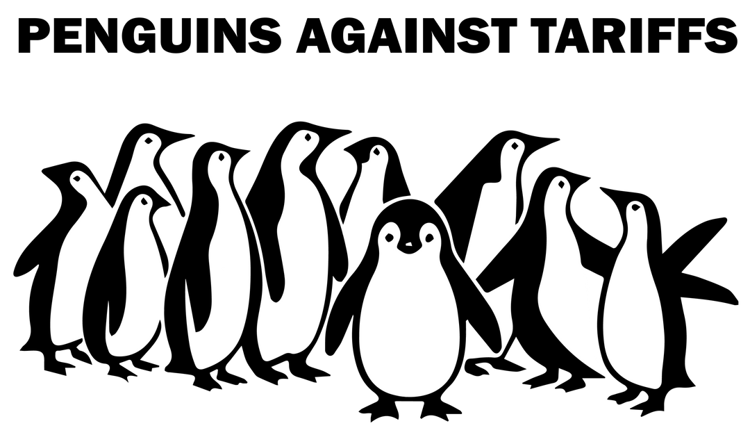 Penguins Against Tariffs design