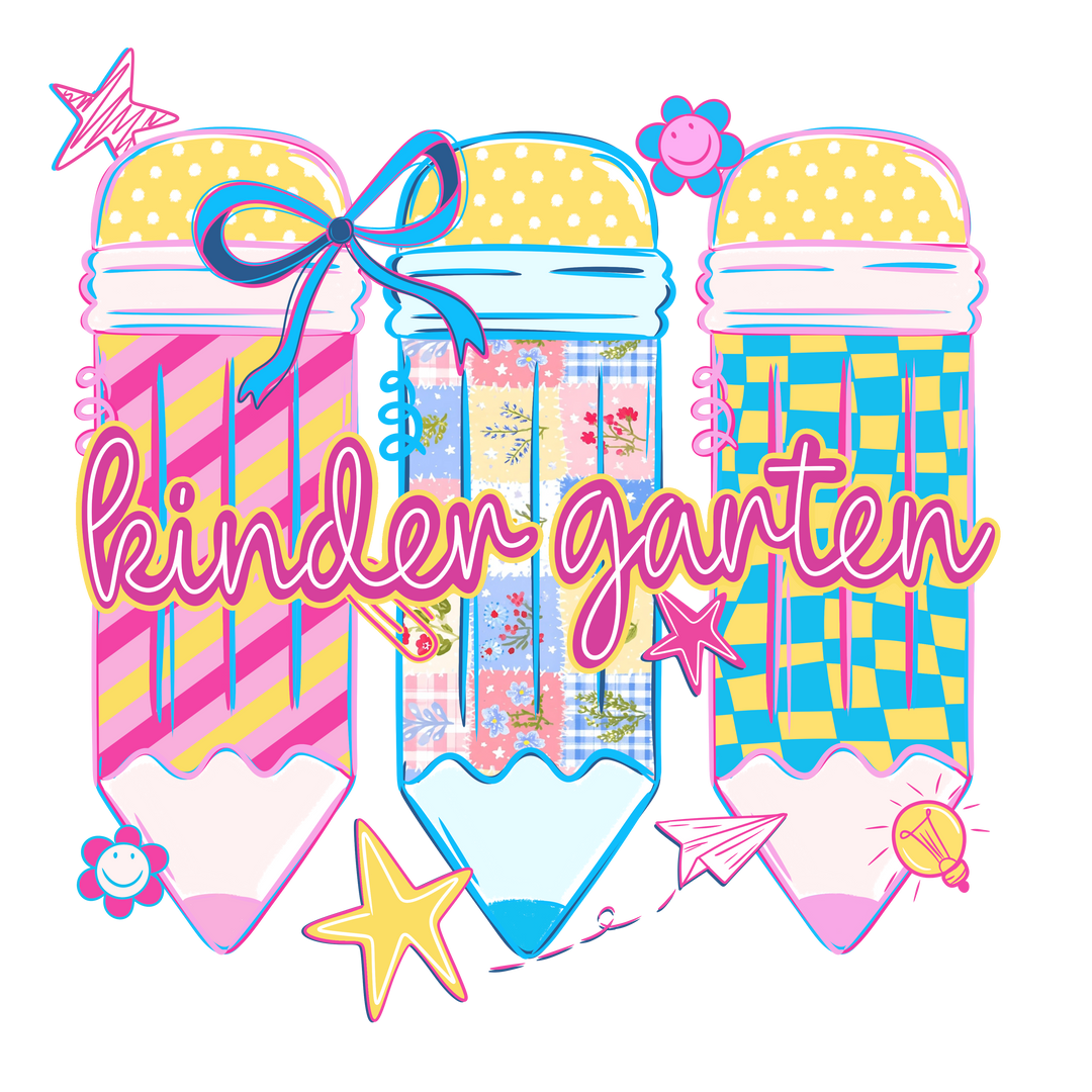 Rainbow Pencil Kids – Back to School Design