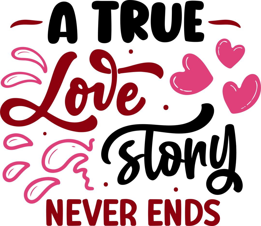 Valentine's Day "A True Love Story" design