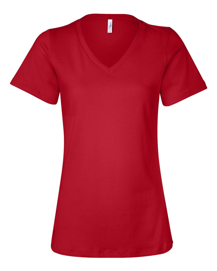 Bella+Canvas 6405 Womens Relaxed Jersey Short Sleeve V-Neck Tee