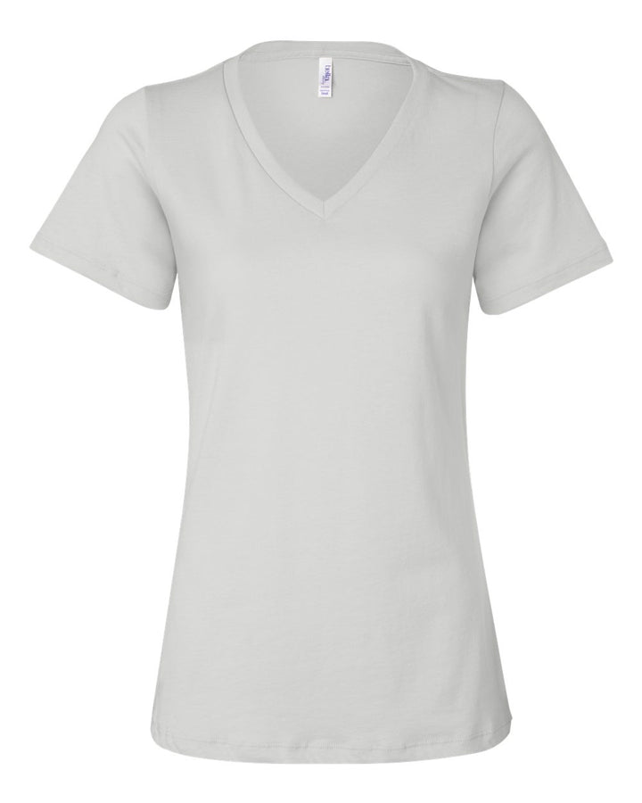 Bella+Canvas 6405 Womens Relaxed Jersey Short Sleeve V-Neck Tee