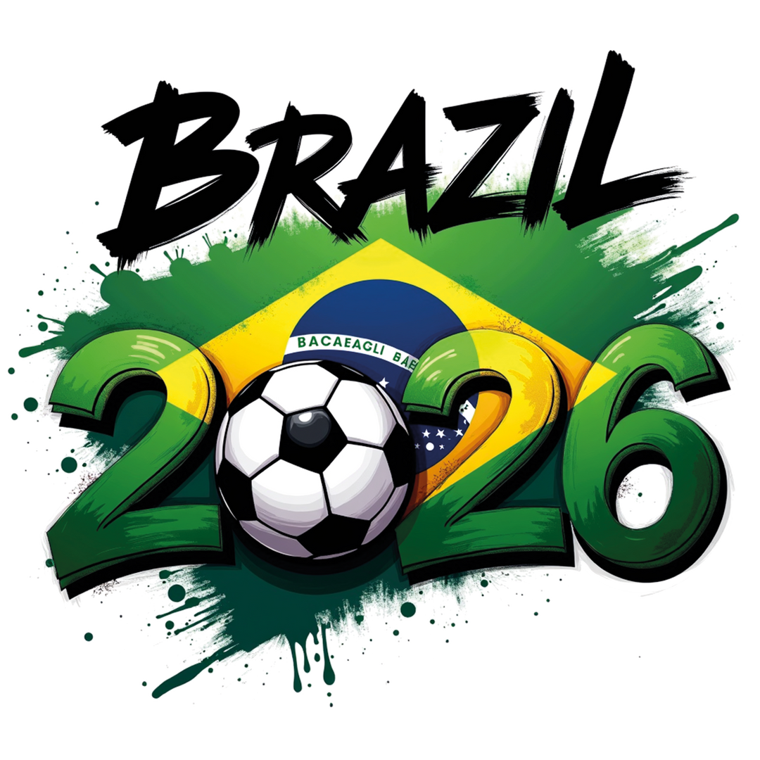 Brazil 2026 Soccer Graphic - National Team Fan Apparel Design