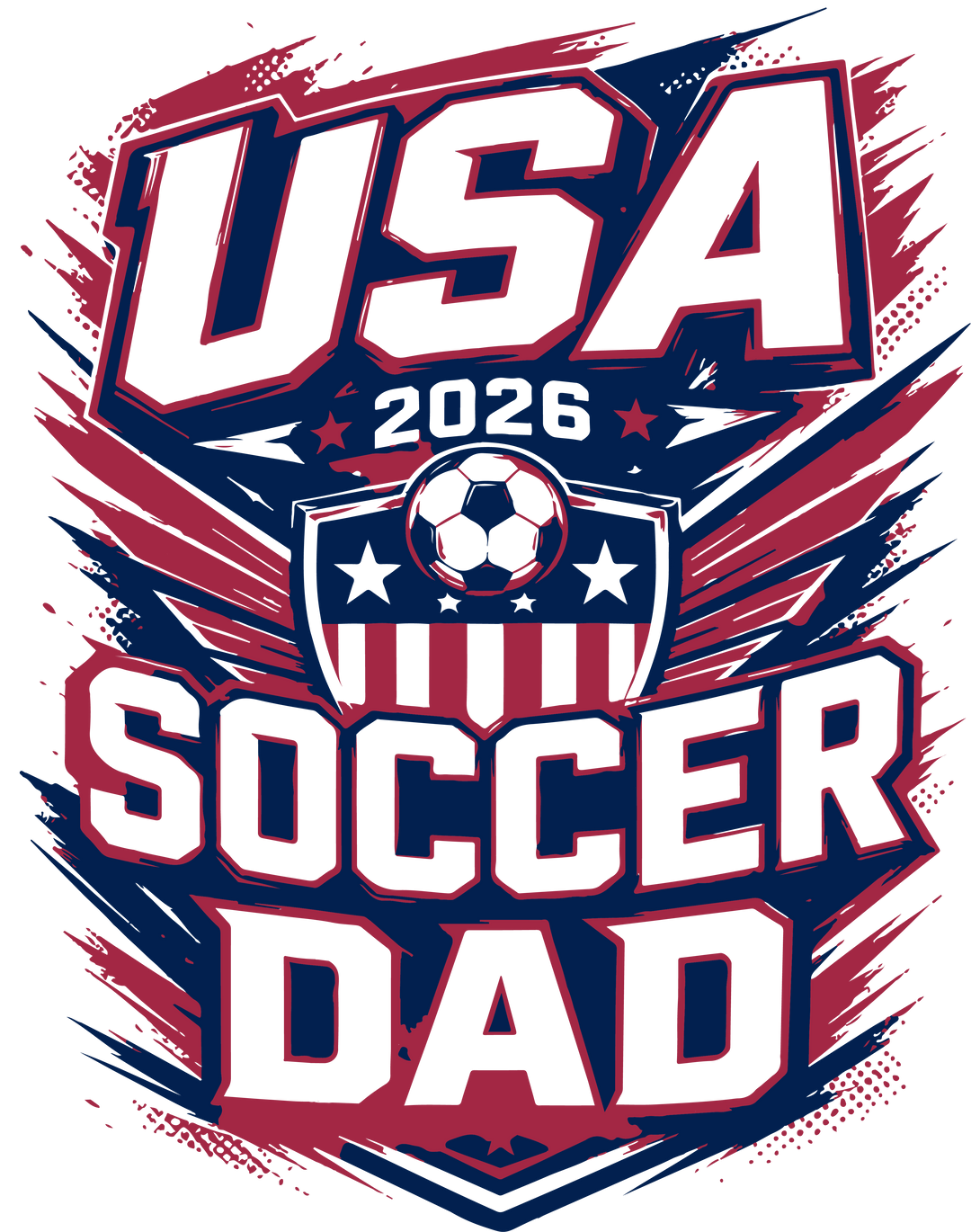 Celebrate the global game on home soil and show off your proud "Soccer Dad" status for the 2026 tournament!