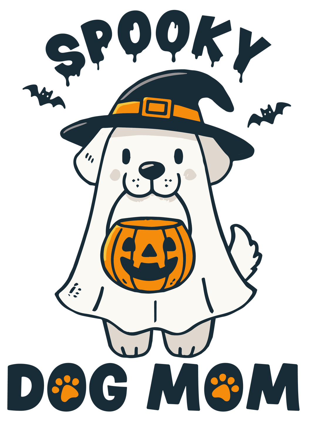 SPOOKY DOG MOM - Cute and Spooky Halloween Designs for T-Shirts