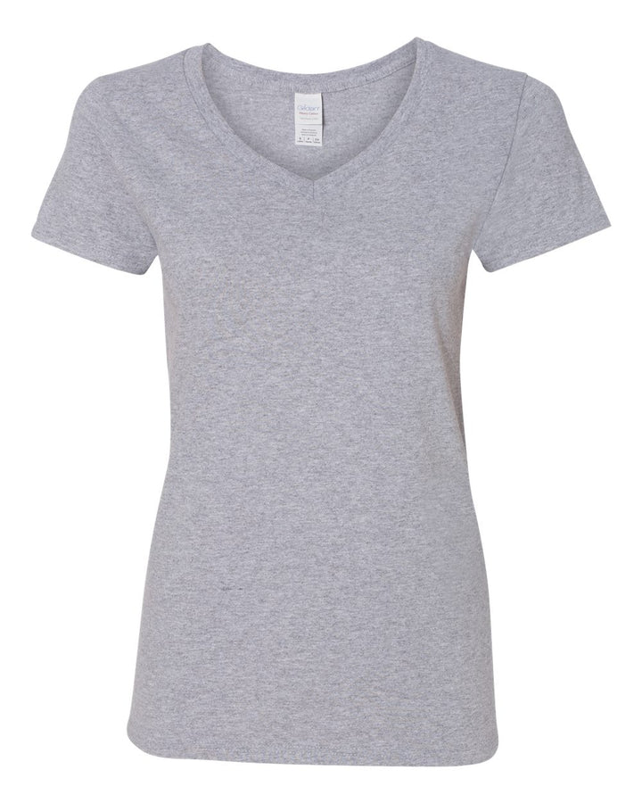 Gildan 5V00L Heavy Cotton Womens V-Neck T-Shirt