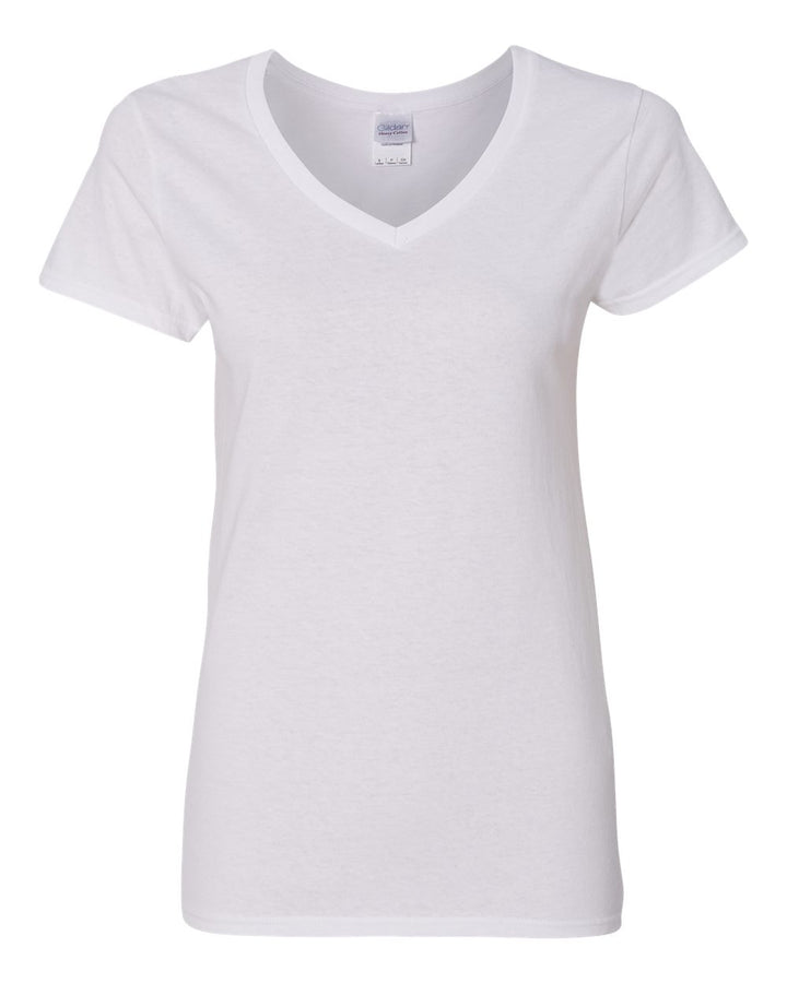 Gildan 5V00L Heavy Cotton Womens V-Neck T-Shirt