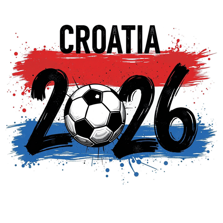 Croatia 2026 Soccer Graphic - National Team Fan Apparel Design