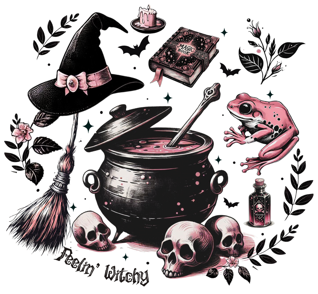 FEELIN' WITCHY - Funny and Spooky Halloween Designs for T-Shirts