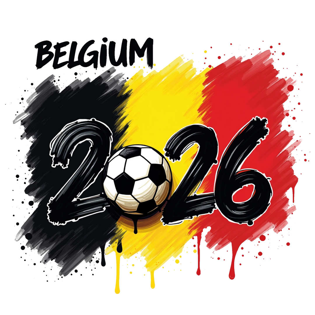 Belgium 2026 Soccer Graphic - National Team Fan Apparel Design