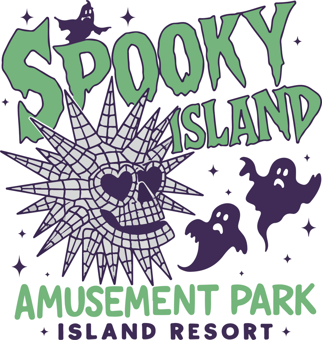 Retro Spooky Island Halloween Tee