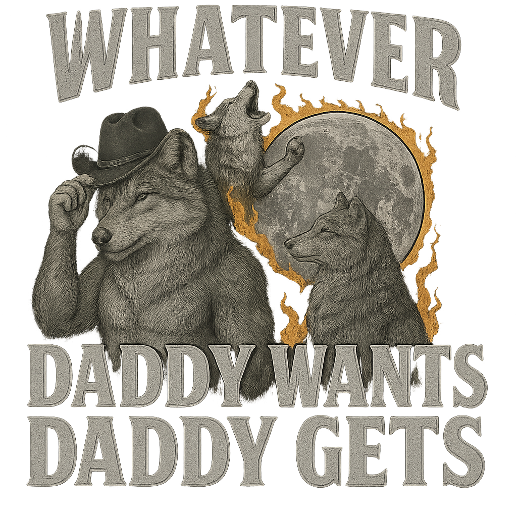 Whatever Daddy Wants DTF Transfer Design