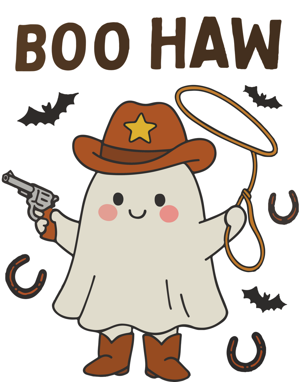 Ghost cowboy Halloween tee