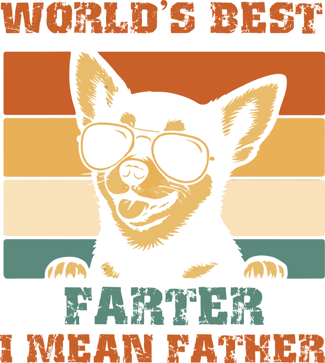 Chihuahua wearing sunglasses, Father's Day design