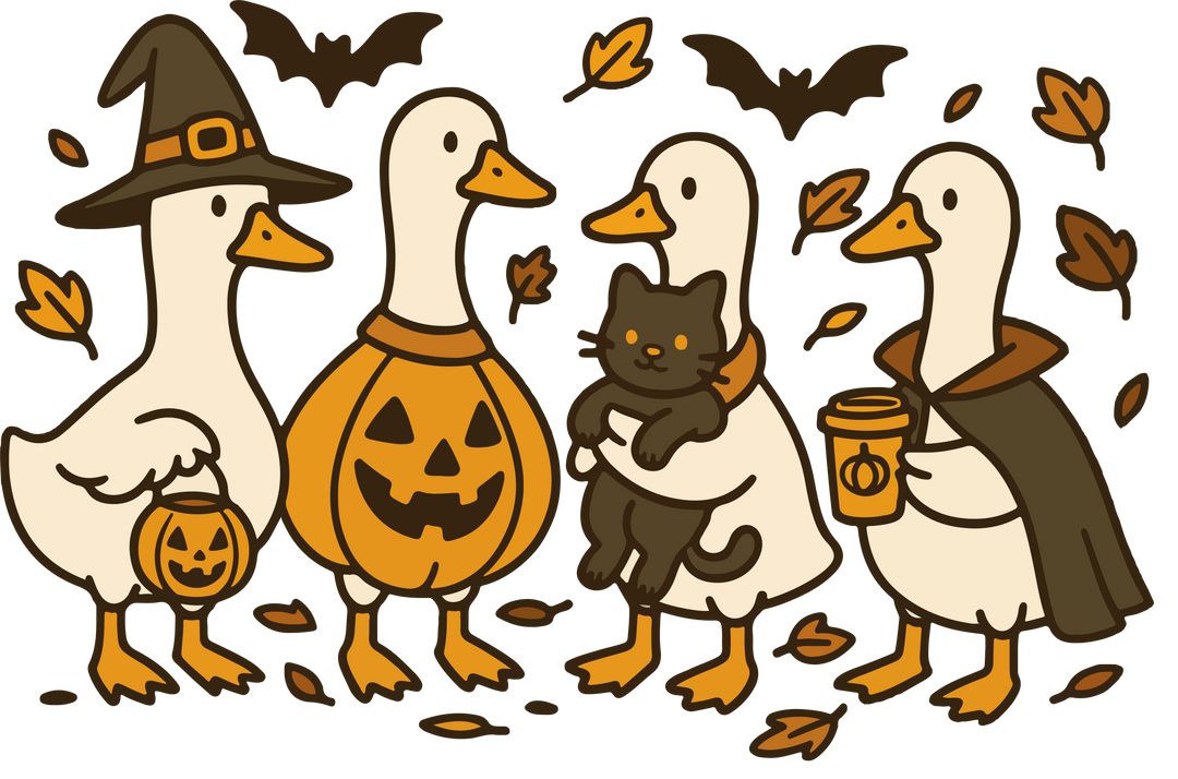 Halloween ghost and pumpkin design tee