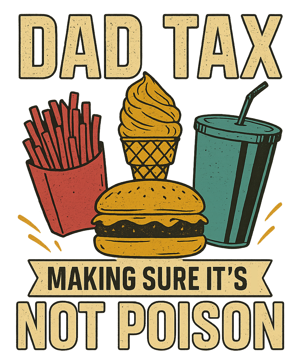 Dad Tax graphic tee design