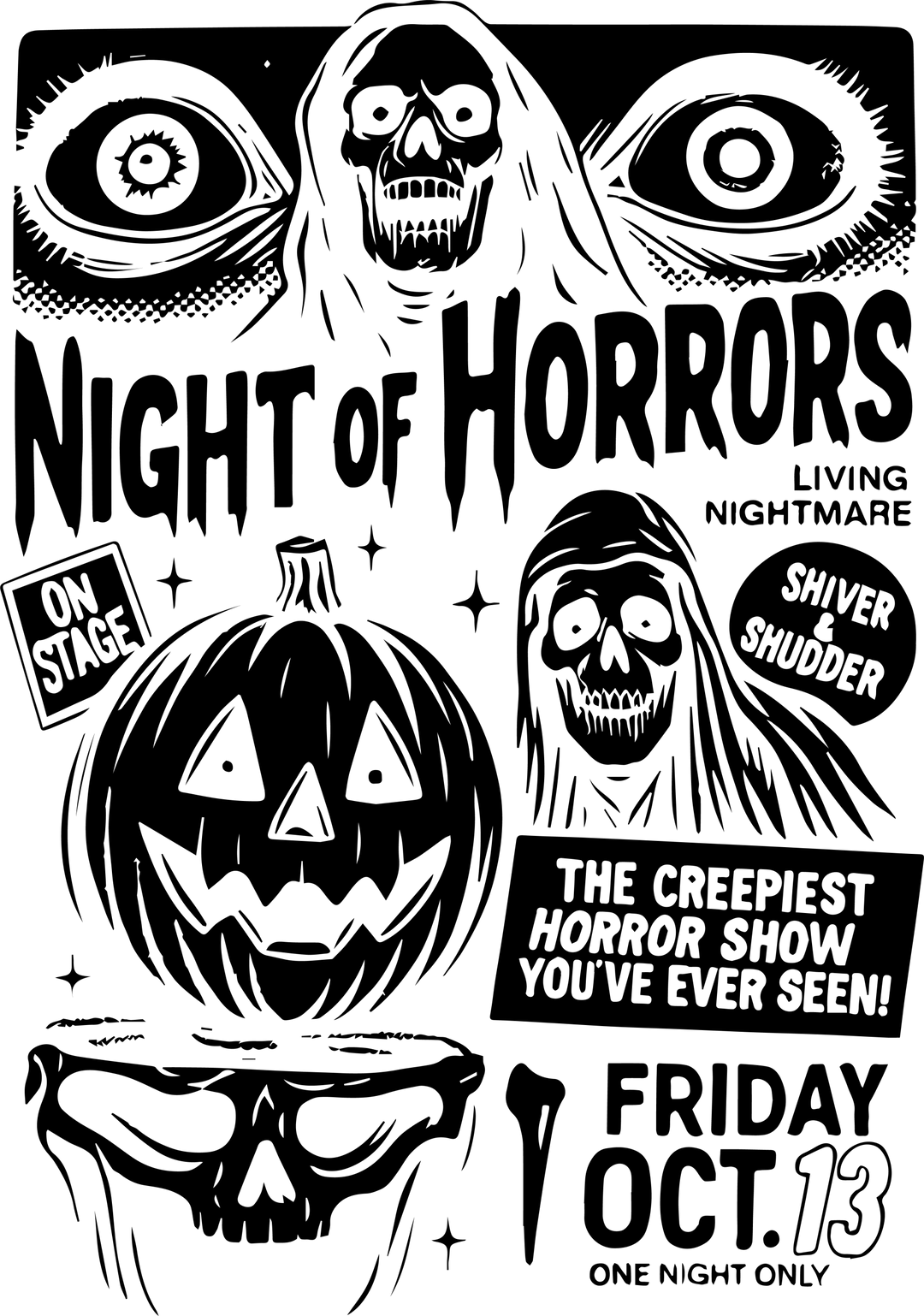Night of Horrors PNG Collection