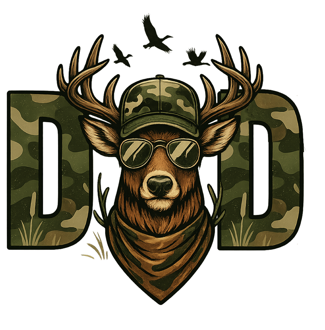 Cool Deer Dad DTF Transfer Graphic