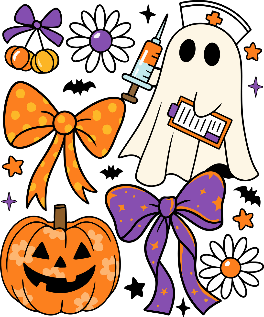 Nurse Halloween Coquette PNG design