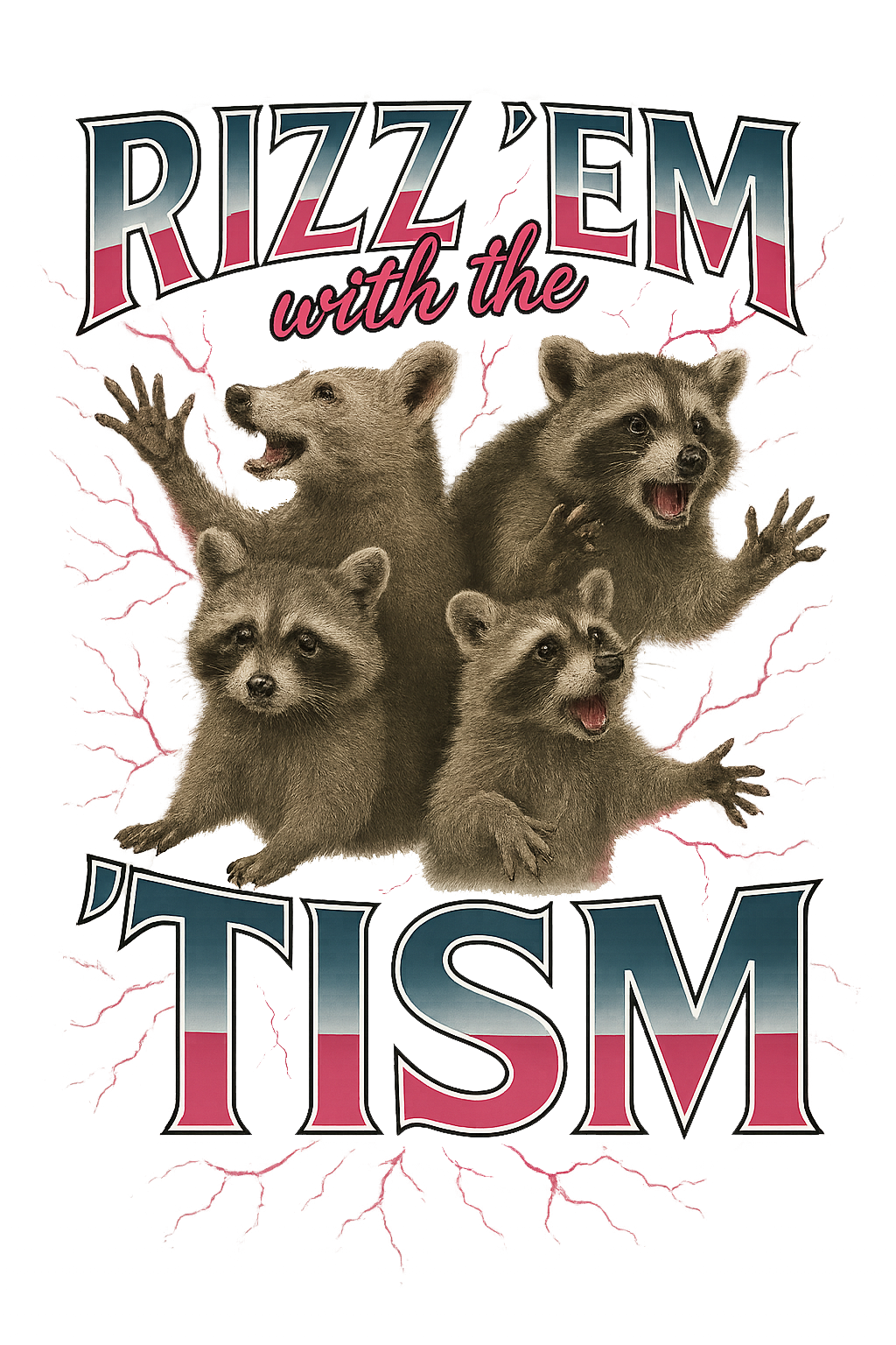 Raccoon council cosmic design