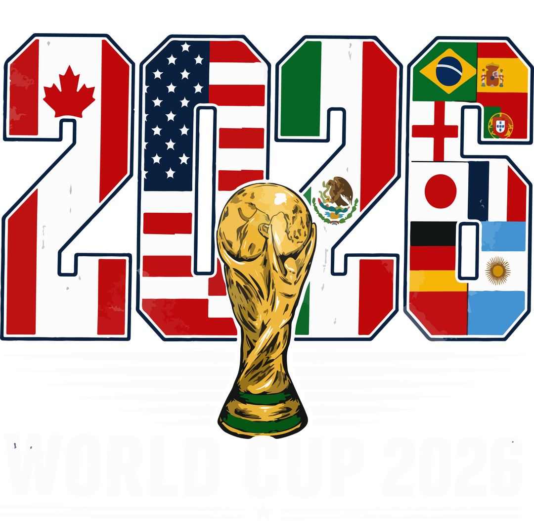 2026 "One Game. One World." Soccer Graphic - Host Nations Fan Apparel Design