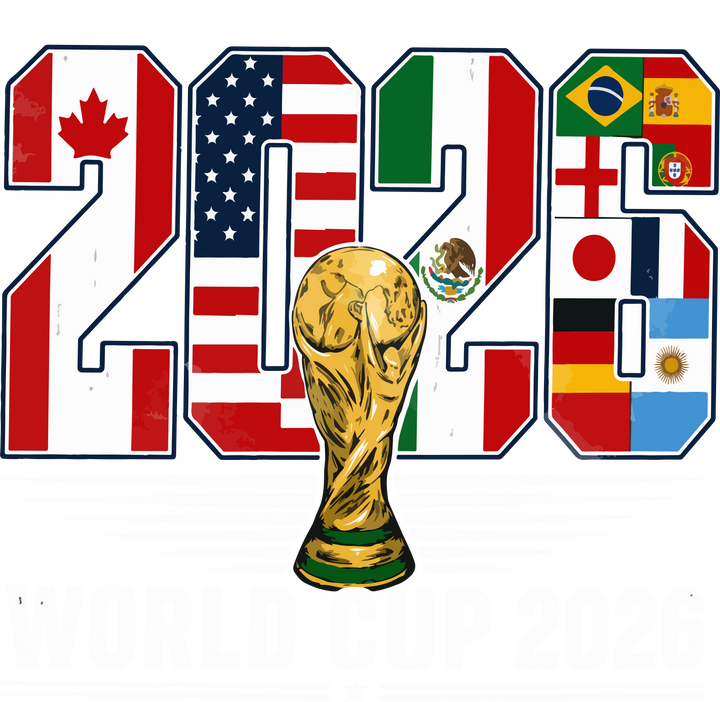 2026 "One Game. One World." Soccer Graphic - Host Nations Fan Apparel Design