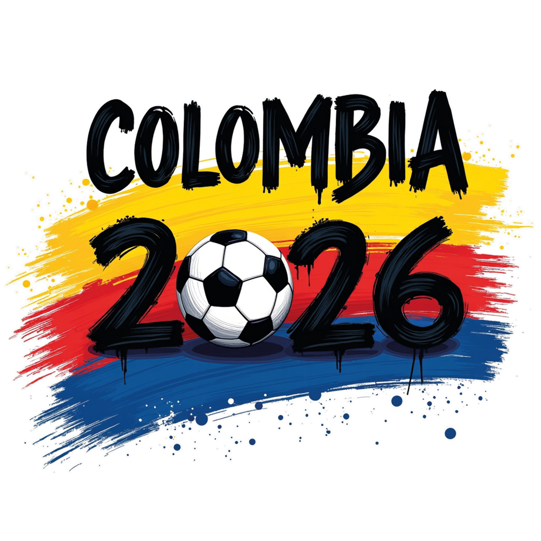 Colombia 2026 Soccer Graphic - National Team Fan Apparel Design