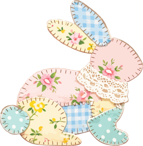 Easter Bunny  Patchwork DTF Transfers Ready to Press