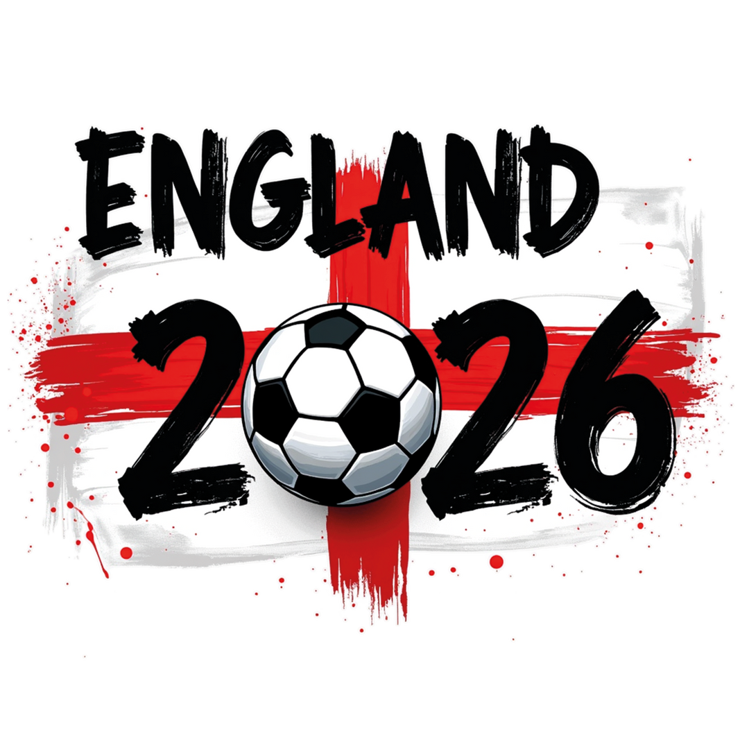 England 2026 Soccer Graphic - National Team Fan Apparel Design