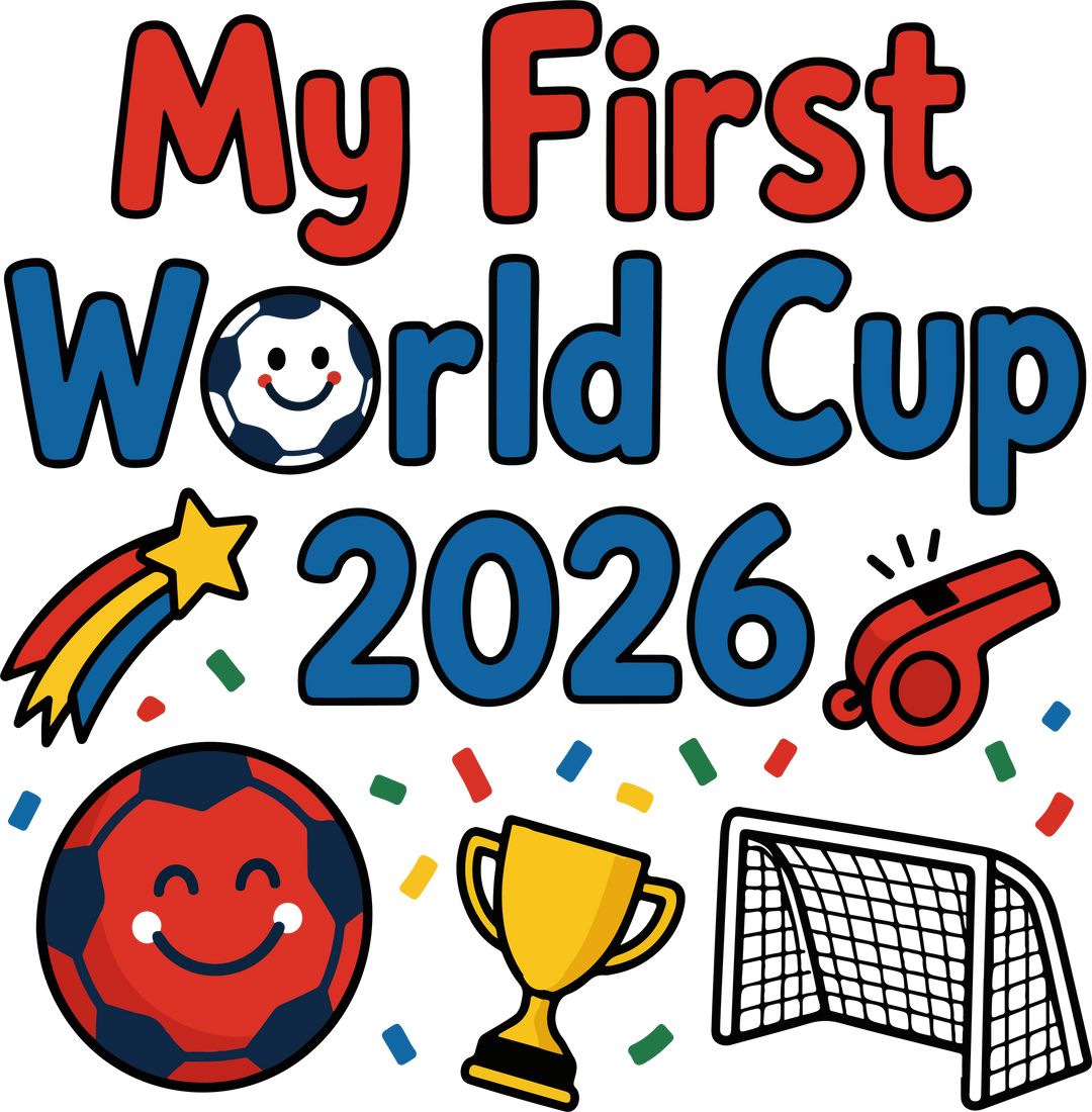 My First World Cup 2026 Soccer Graphic - Cute Baby & Toddler Fan Apparel Design