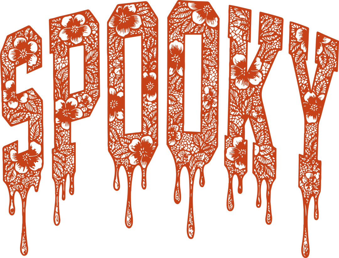 Halloween lace spooky PNG design