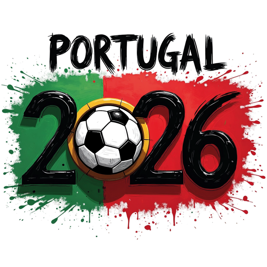 Portugal 2026 Soccer Graphic - National Team Fan Apparel Design